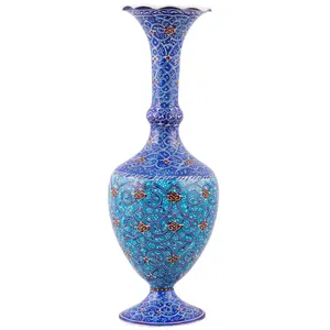 گلدان مسی میناکاری اثر ابوالقاسمی کد 170062