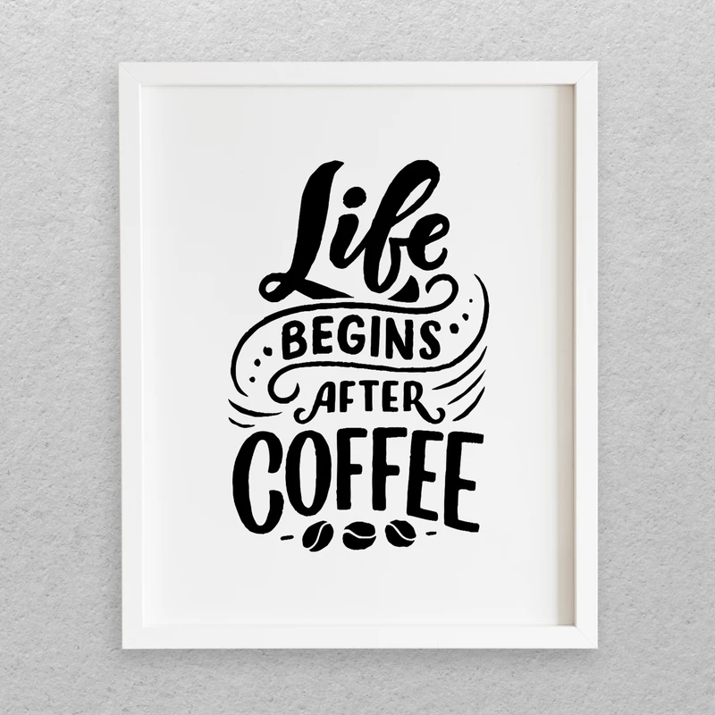 تابلو مدل نوشته انگلیسی طرح COFFEE کد 725