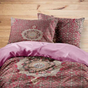 سرویس روتختی مدوپد طرح قالی بیجار لچک ترنج مدل C-bijar08 یک نفره 4 تکه