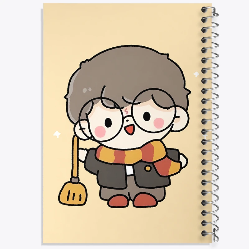 دفتر ژورنال نویسی 50 برگ خندالو مدل نقطه ای طرح هری پاتر (Harry Potter) کد N3526