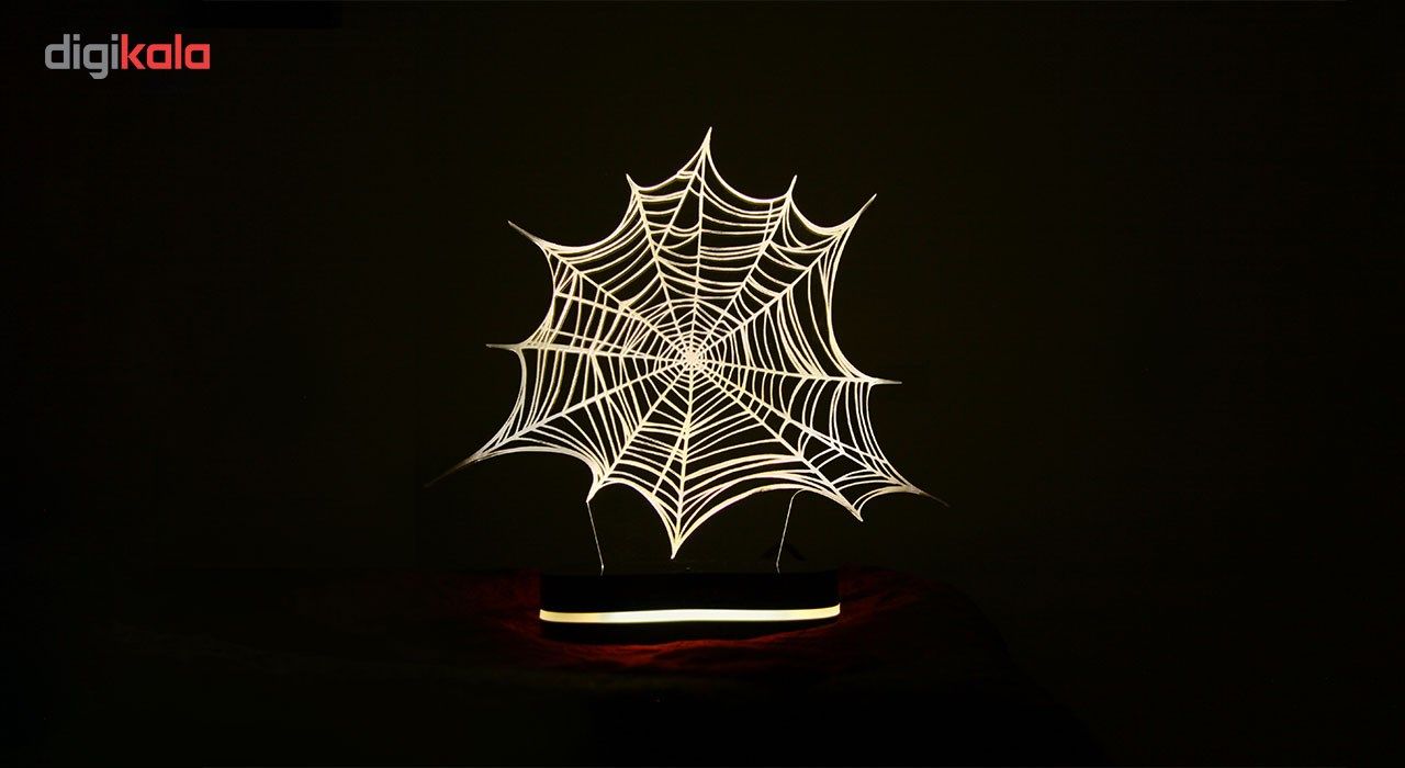 چراغ خواب سه بعدی گالری دکوماس طرح تار عنکبوت کد DMS104