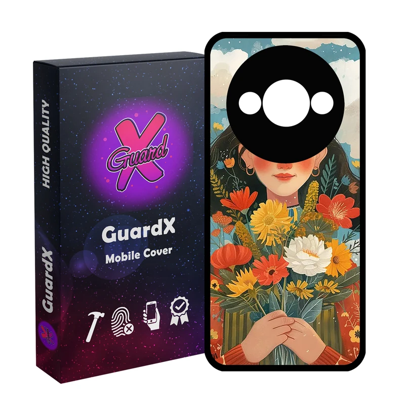 کاور گارد ایکس طرح دختر مدل Glass10776 مناسب برای گوشی موبایل شیائومی Redmi A3 4G/ A3X 4G/ Poco C61