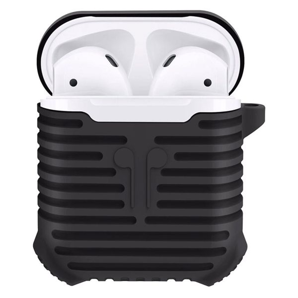 کاور محافظ سیلیکونی کوتتکی به همراه یک بند نگهدارنده مناسب برای کیس Apple AirPods کاور محافظ سیلیکونی کوتتکی به همراه یک بند نگهدارنده مناسب برای کیس Apple AirPods