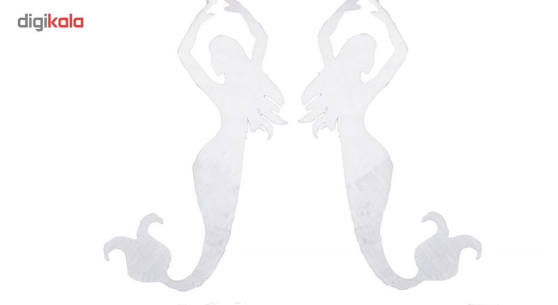 گوشواره پری دریایی و نقره سنگ و زر مدل sz111614