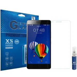 محافظ صفحه نمایش شیشه ای ایکس اس مدل تمپرد مناسب برای تبلت لنوو IdeaTab A5000 به همراه اسپری پاک کننده صفحه XS