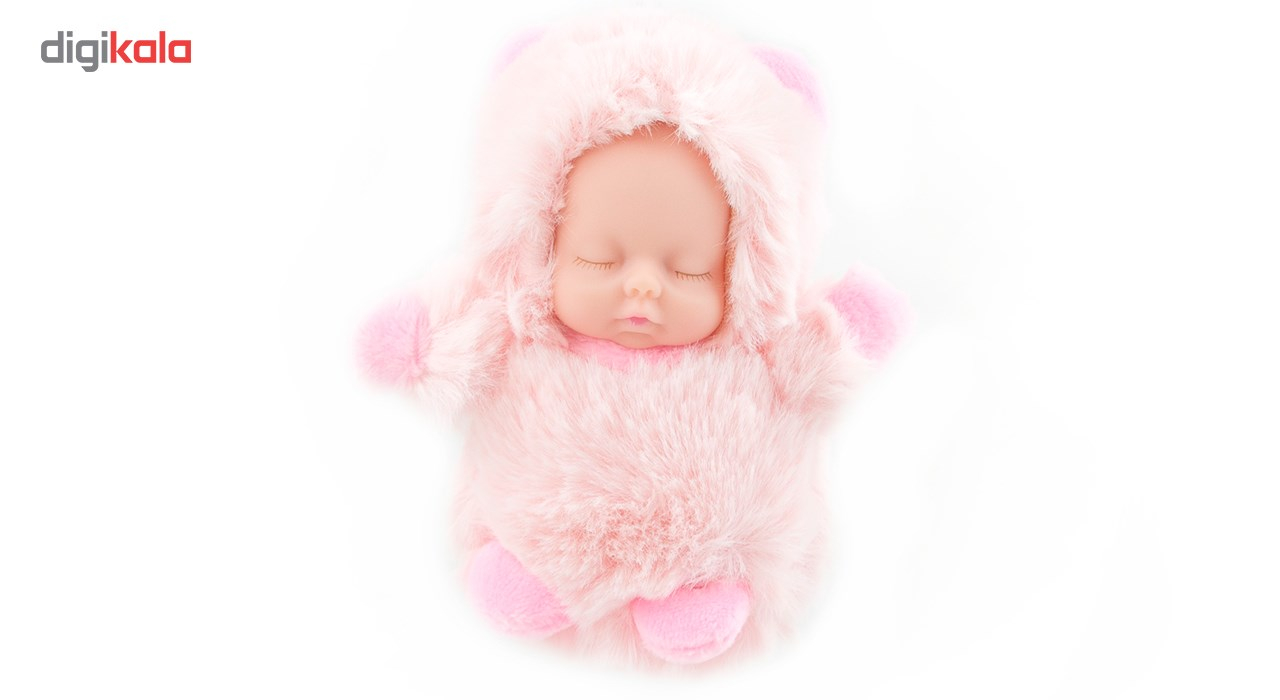 آویز و جاسوئیچی Luxury Baby  مدل Pink Bear Dress