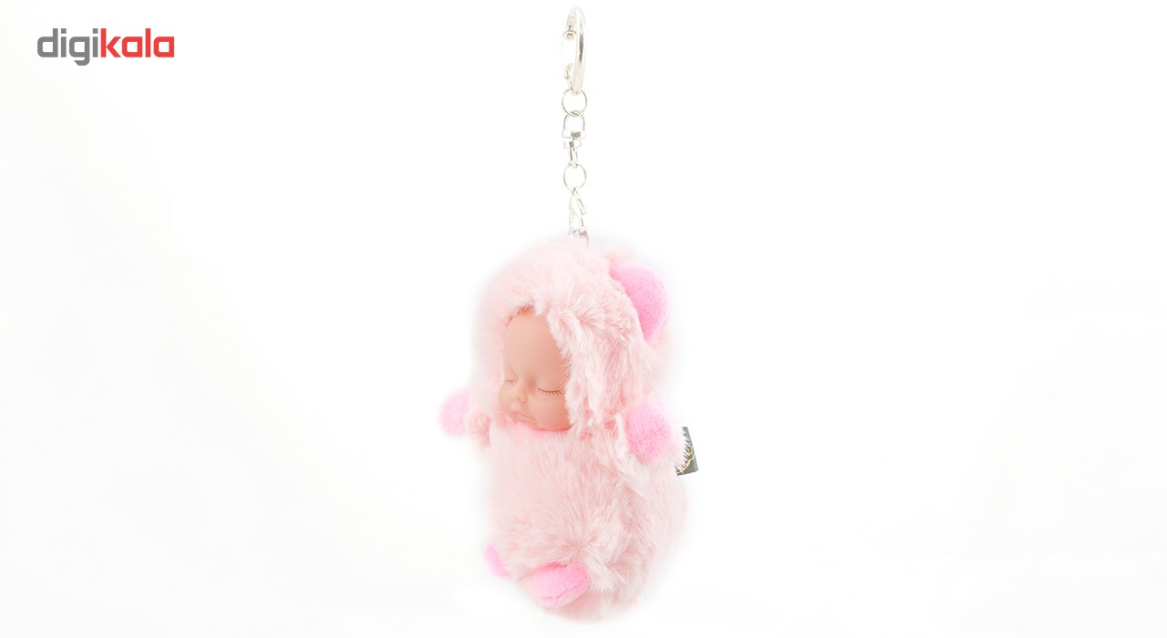 آویز و جاسوئیچی Luxury Baby  مدل Pink Bear Dress