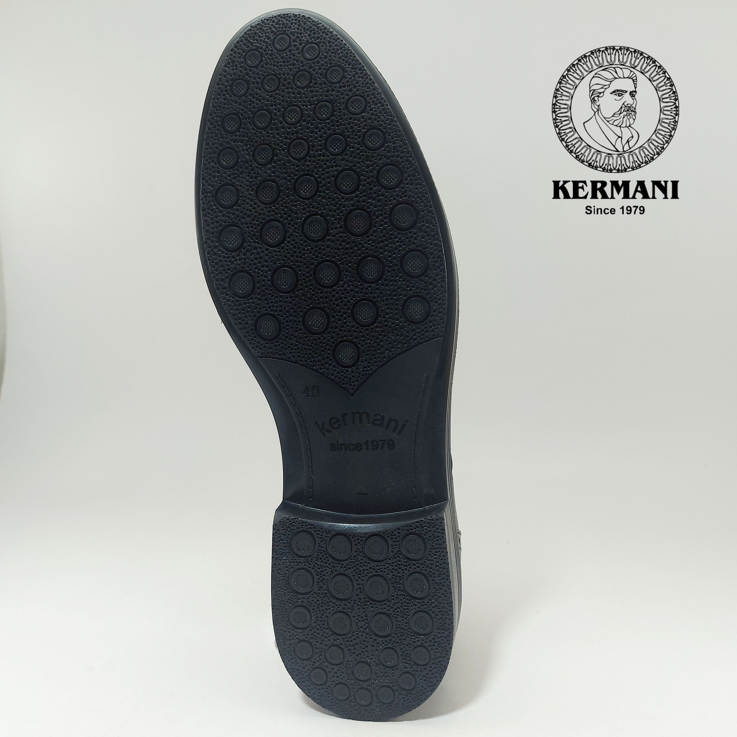 کفش مردانه کرمانی مدل چرم دستدوز طبیعی فلوتر کد 1062 رنگ مشکی -  - 2