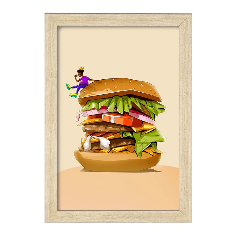 تابلو خندالو مدل همبرگر کد F356