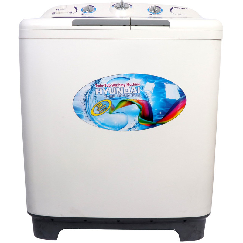 ماشین لباسشویی دوقلو هیوندای مدل HWM-9600 ظرفیت 9 کیلوگرم