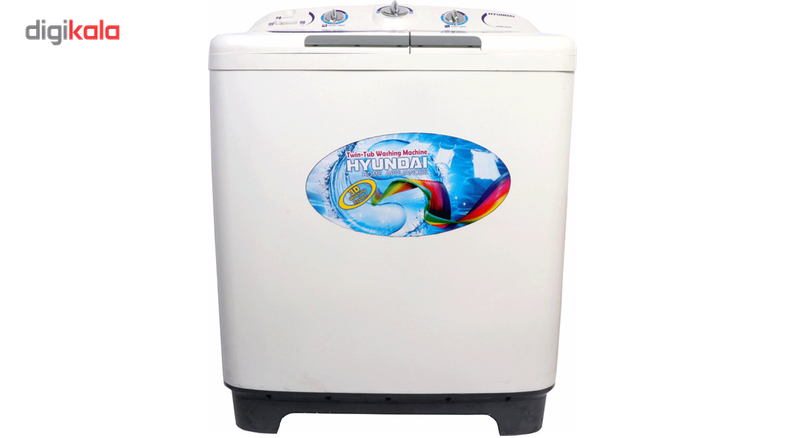 ماشین لباسشویی دوقلو هیوندای مدل HWM-9600 ظرفیت 9 کیلوگرم