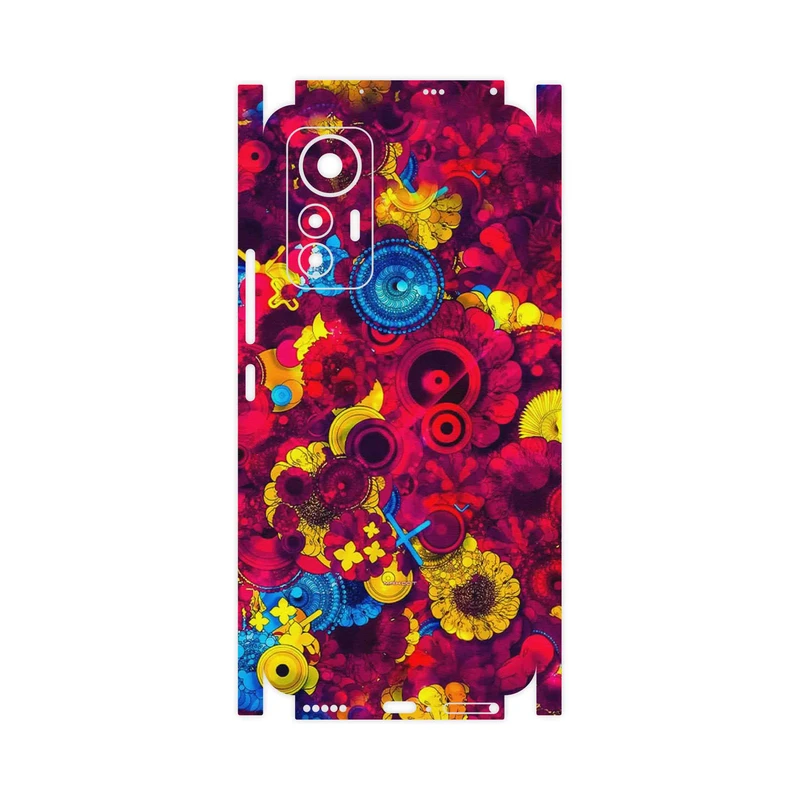 برچسب پوششی ماهوت مدل Vector Flower Garden Digital Art-FullSkin مناسب برای گوشی موبایل شیائومی 12 Lite