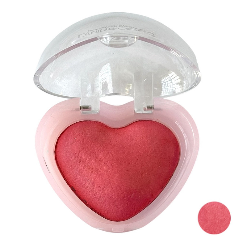رژ گونه تکی کوین اند کوکو مدل Heart با شماره رنگ 1، جلوه مات و پیگمنت بالا، ماندگاری 12 ساعت