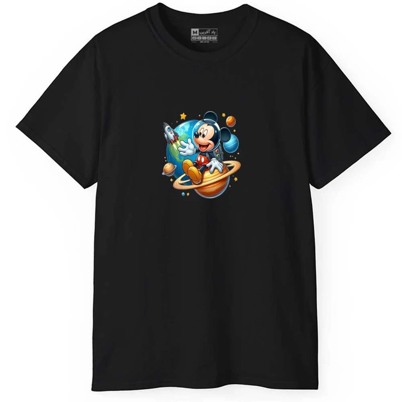 تی شرت آستین کوتاه مردانه پاد آفرین مدل میکی کد 0649