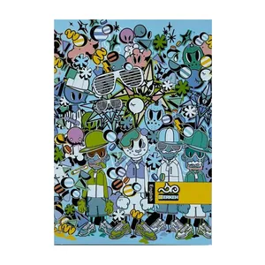 دفتر زبان 100 برگ برکه مدل دو خط کد 3102