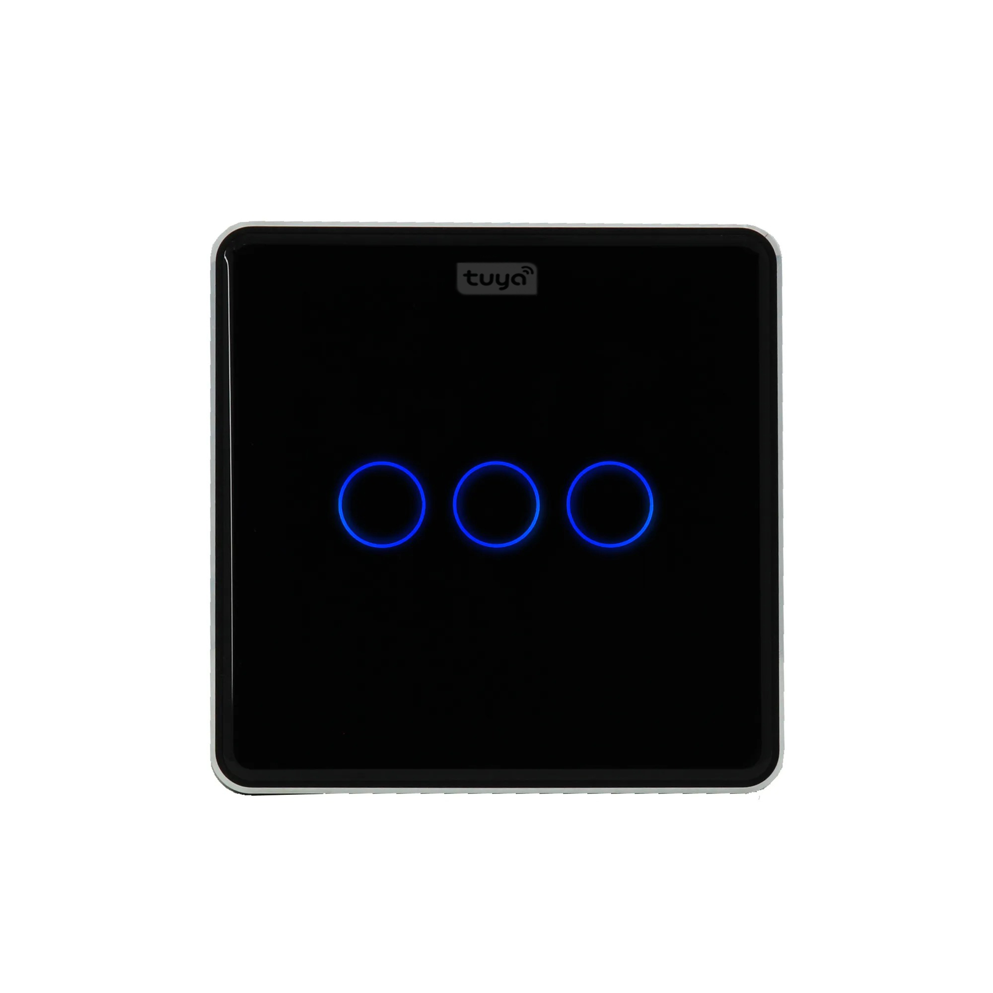 کلید هوشمند تویا مدل کلید سه پل Zigbee طرح curve کد 2211043
