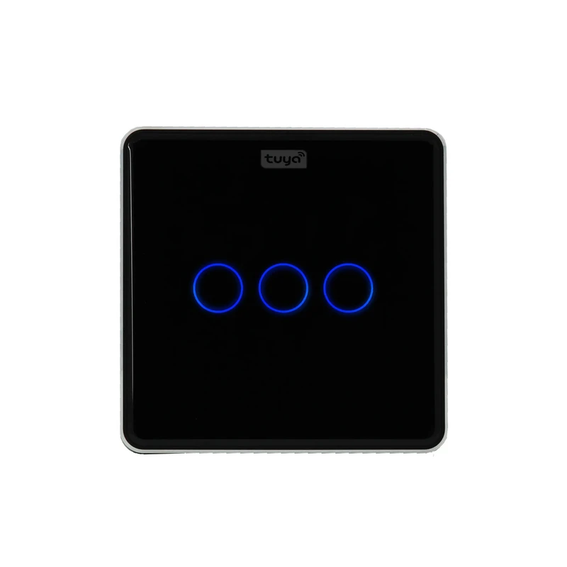 کلید هوشمند تویا مدل کلید سه پل Zigbee طرح curve کد 2211043