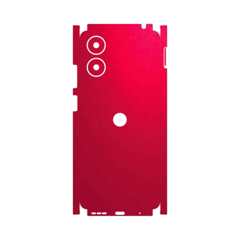 برچسب پوششی ماهوت مدل Matte-Warm-Red-FullSkin مناسب برای گوشی موبایل موتورولا Moto G04