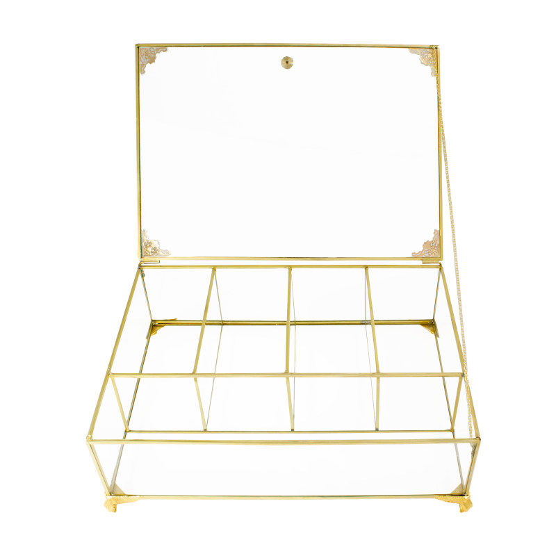 جعبه دمنوش مدل باکس شیشه ای