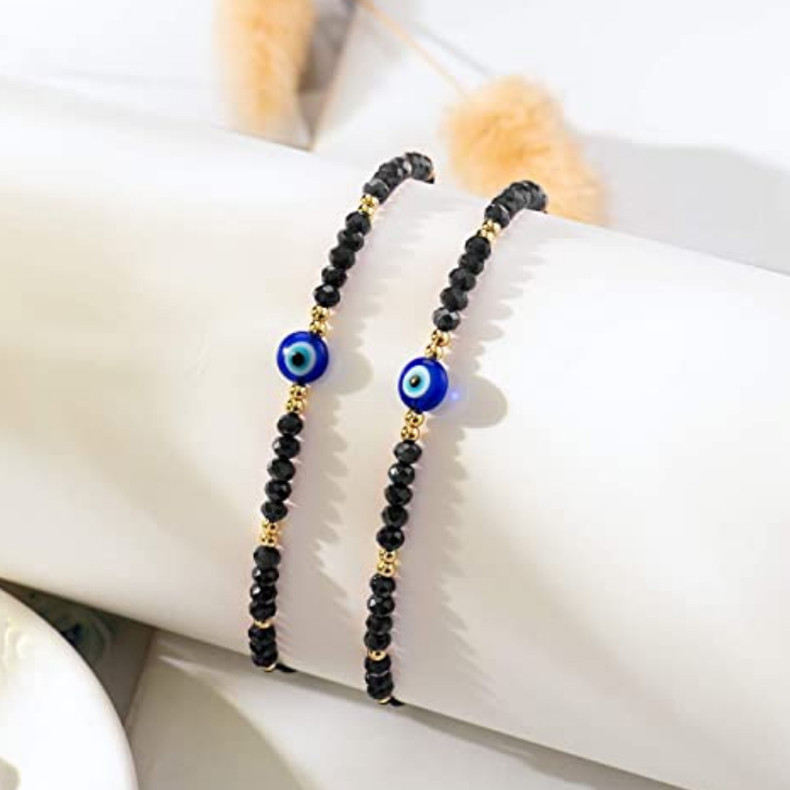 دستبند مدل چشم نظر گره