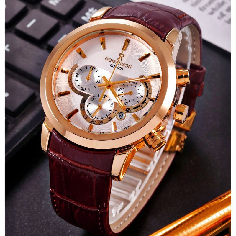 ساعت مچی عقربهای مردانه رومانسون مدل سه موتور فعال کرنوگراف کد 102 ساعت مچی عقربهای مردانه رومانسون مدل سه موتور فعال کرنوگراف کد 102