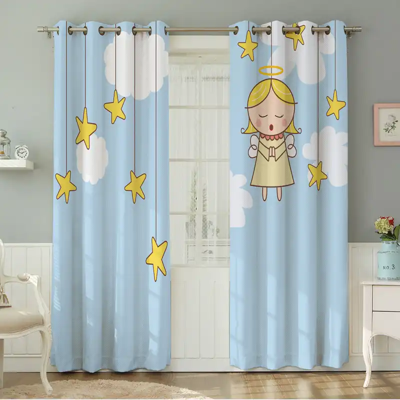 پرده نیروانا طرح کودک مدل مخمل کد 8179 سایز 140×280 سانتی متر