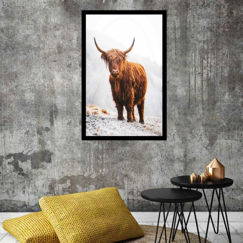 تابلو بکلیت طرح دکوراتیو حیوانات بوفالو مدل  B-bu2620