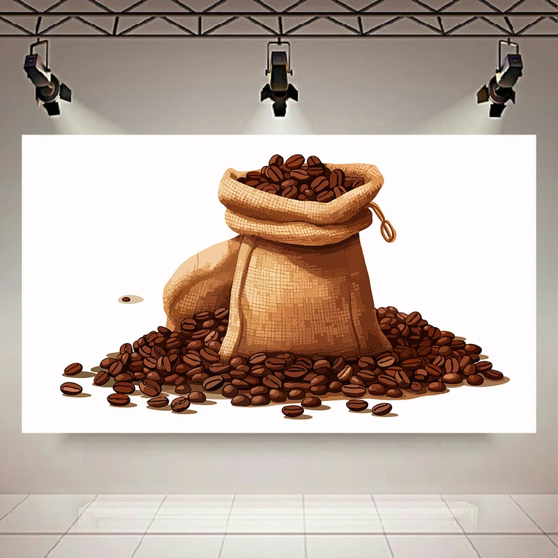  پوستر طرح دانه ها مدل قهوه کد AR302388