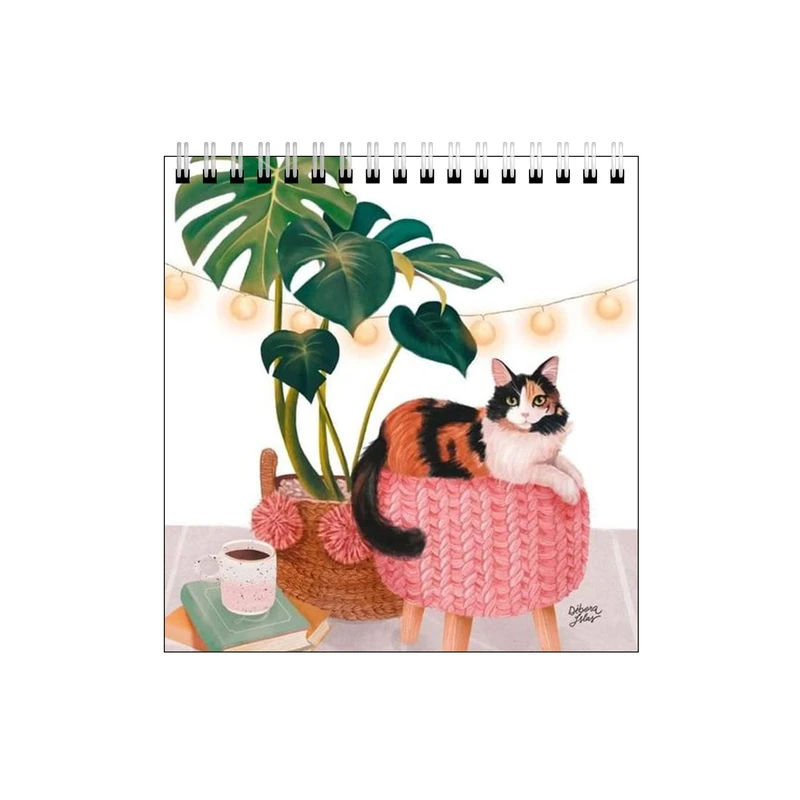 دفتر طراحی طرح گوشه دنج گربه و کتاب کد 7366797