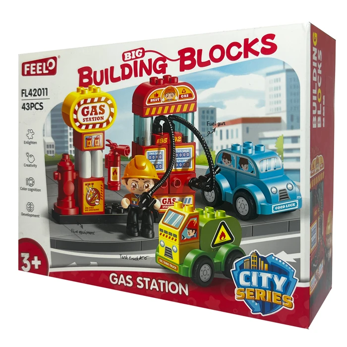 ساختنی 43 تکه فلوو مدل پمپ بنزین