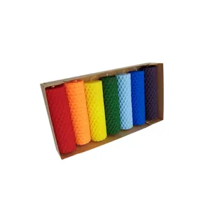 شمع دست ساز مدل بیزوکس بسته 7 عددی