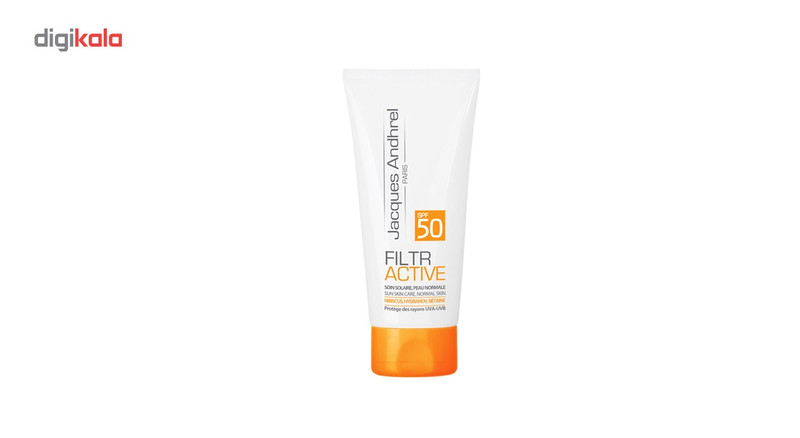 کرم ضد آفتاب بدون رنگ ژاک آندرل پاریس مدل FILTR ACTIVE SPF 50 مناسب پوست های خشک و معمولی حجم 50 میلی لیتر کرم ضد آفتاب بدون رنگ ژاک آندرل پاریس مدل FILTR ACTIVE SPF 50 مناسب پوست های خشک و معمولی حجم 50 میلی لیتر