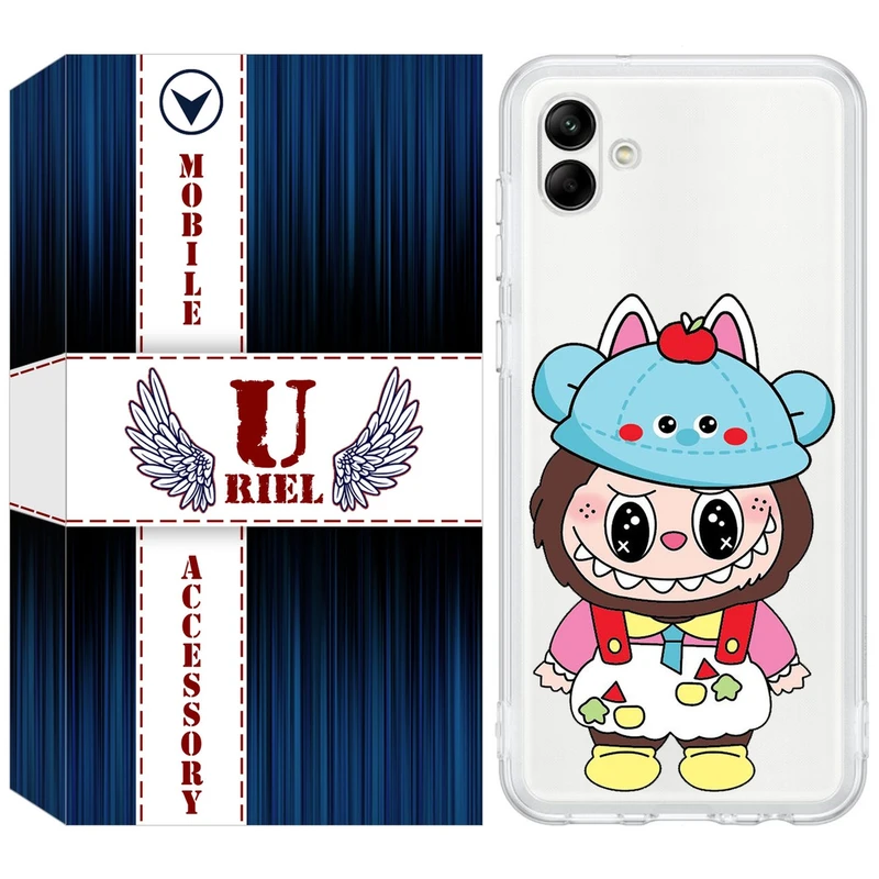 کاور یوریل مدل Clear کد 123 طرح لبوبو Labubu مناسب برای گوشی موبایل سامسونگ Galaxy A04e