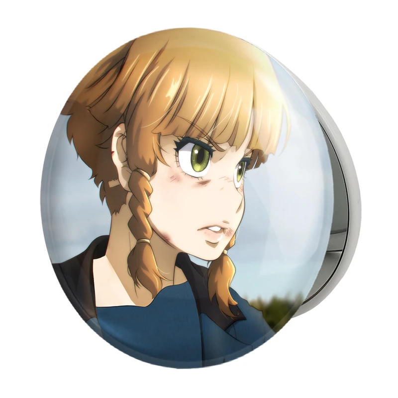 آینه جیبی خندالو طرح ماری انیمه یوجو سنکی مدل تاشو کد 34657