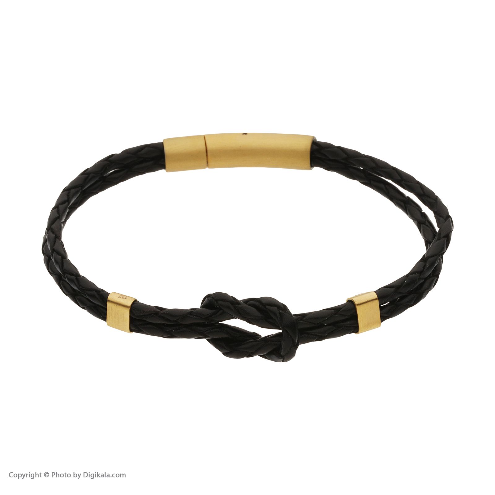 دستبند طلا 18 عیار مردانه تاج مدل G157/2 - - 3