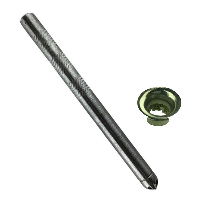 پرچ منگنه چرم کد S42 بسته 100 عددی به همراه سنبه پرچ منگنه چرم کد S42 بسته 100 عددی به همراه سنبه