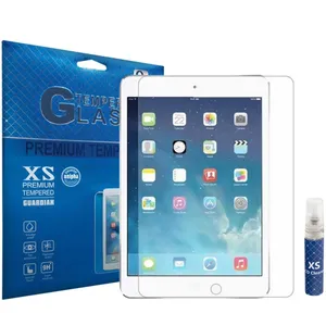 محافظ صفحه نمایش شیشه ای ایکس اس مدل تمپرد مناسب برای تبلت اپل iPad mini 4 به همراه اسپری پاک کننده صفحه XS