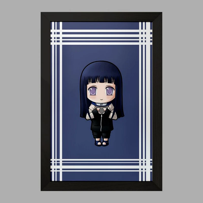 تابلو خندالو مدل هیناتا هیوگا انیمه دختر  کد 12122