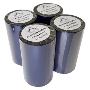 ریبون پرینتر لیبل زن نیک مدل WAX/RESIN 110mm x 300m بسته 4 عددی