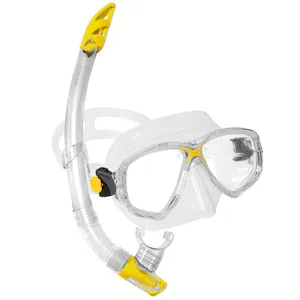 مجموعه ماسک و اسنورکل کرسی مدل  Marea Vip Yellow