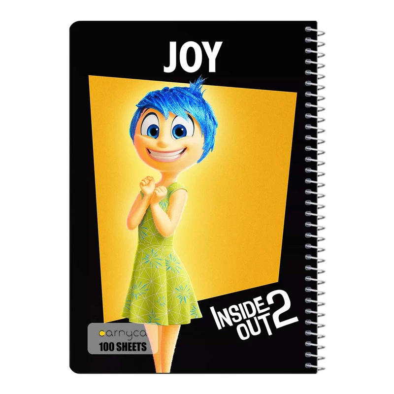 دفتر مشق 100 برگ سیمی کارنیکا طرح درون و بیرون Inside Out کد 51934