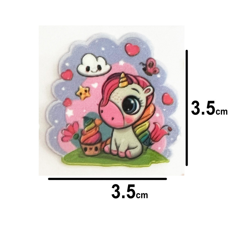 استیکر پارچه و لباس مدل کیوت پام کد 03 مجموعه 6 عددی