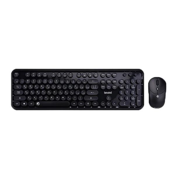 کیبورد و ماوس بی سیم بیاند مدل BMK-8101RF سوئیچ ممبران، Full-Size