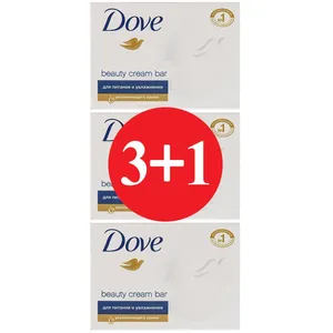 پک صابون داو مدل Beauty Cream Bar بسته 4 عددی
