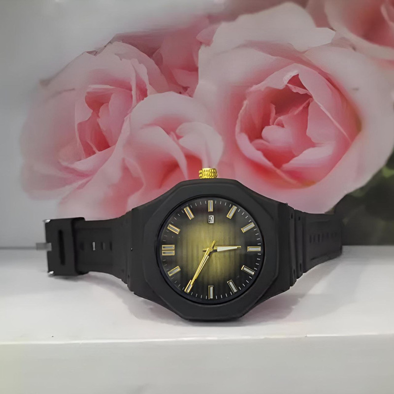 ساعت مچی عقربه‌ای کوارتز مردانه مدل بند پیو ضد آلرژی کد 109