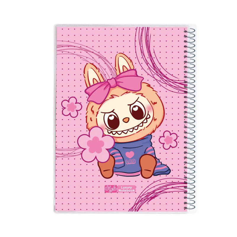 دفتر مشق ۵۰ برگ دایان طرح لبوبو کد ۶۶۹۴۲ بسته ۴ عددی