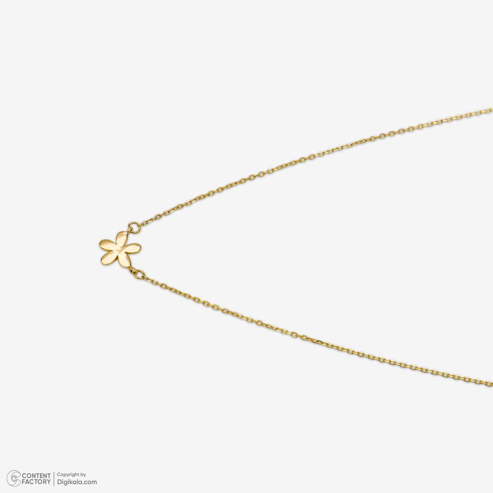 گردنبند طلا 18 عیار زنانه با زنجیر حلقهای (فلامینگو) روبی آرت گالری مدل 330042 - - 5