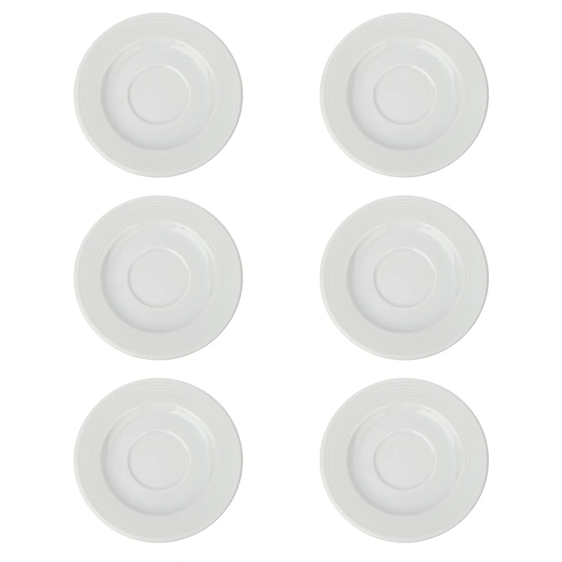 نعلبکی شرکت صنایع چینی تقدیس مدل رلیف هتلی کد Y80بسته 6 عددی