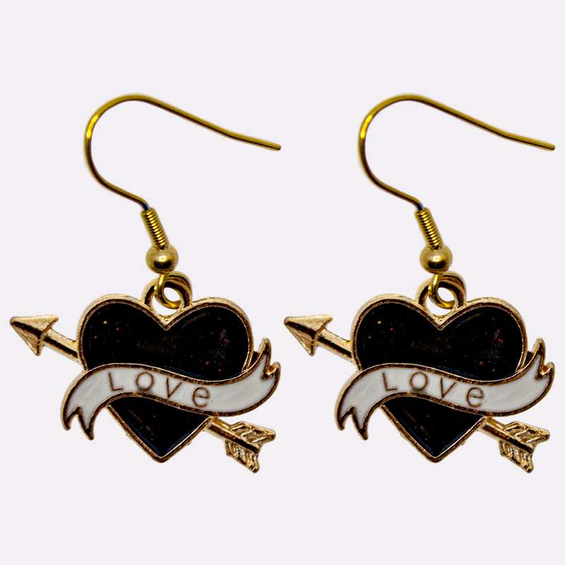 گوشواره دخترانه مدل قلب کد 330 گوشواره دخترانه مدل قلب کد 330