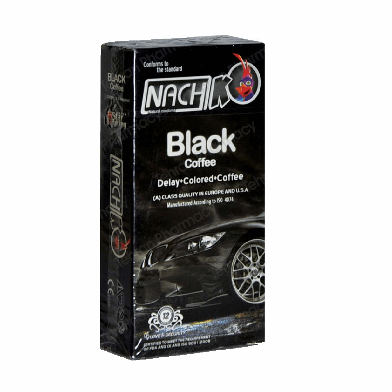 کاندوم ناچ مدل Black بسته 12 عددی